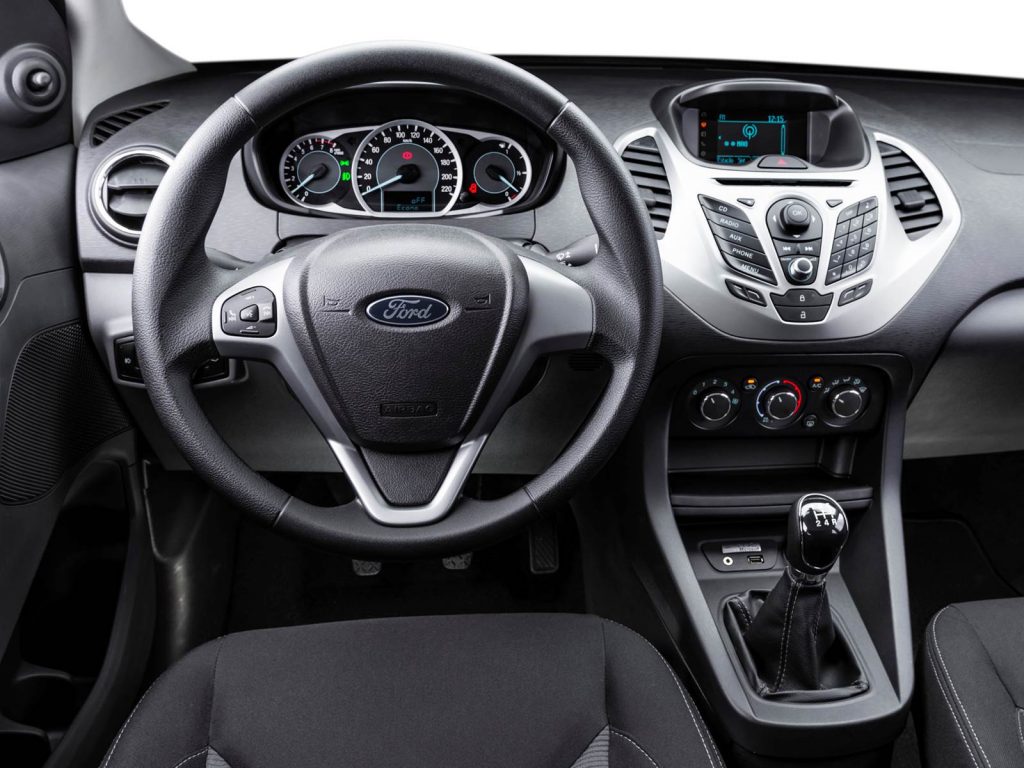 Novo Ford Ka 2017 ficha técnica/ interior