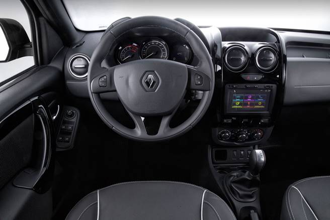 Nova Renault Oroch 2019 - painel e itens de série